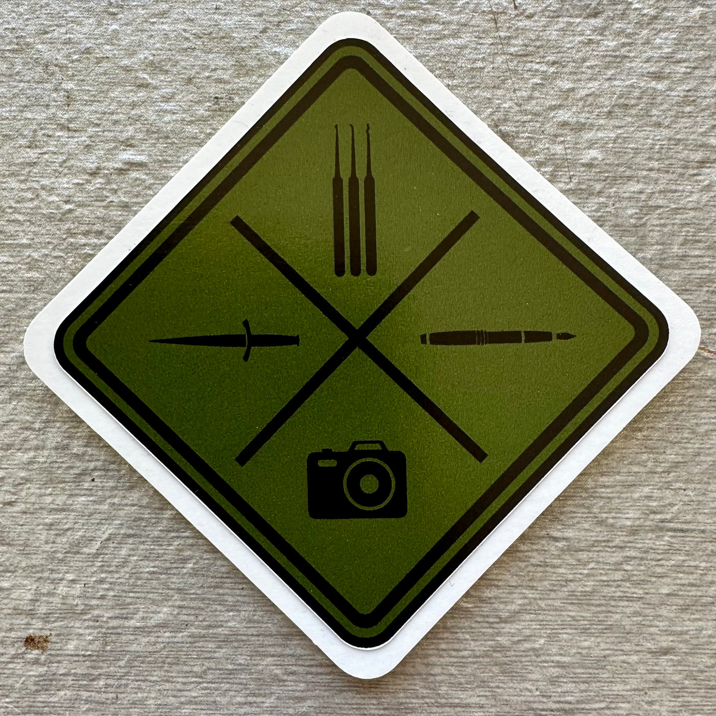 Spycraft 101 Logo Sticker - Forest Green