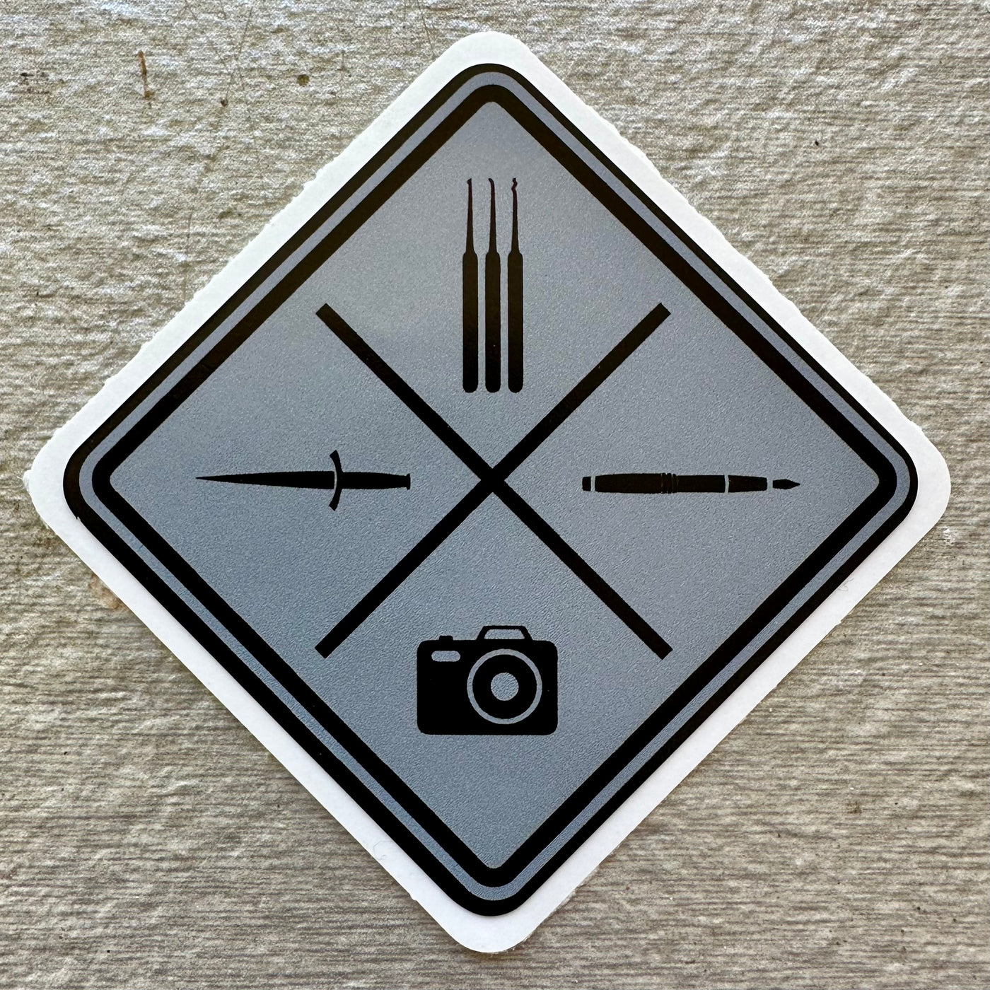 Spycraft 101 Logo Sticker - Slate Gray