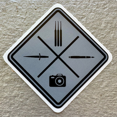 Spycraft 101 Logo Sticker - Slate Gray