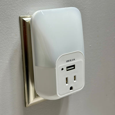 Nightlight USB Charger Hidden Camera