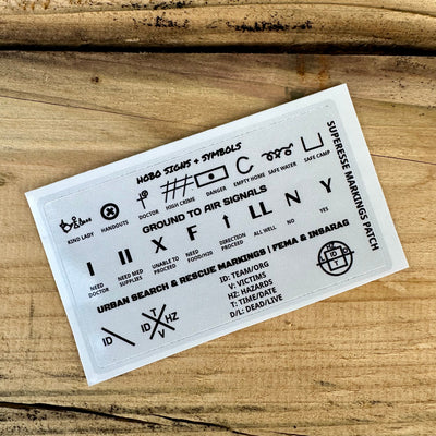 Hobo Signs and Emergency Symbols Decal 2-Pack