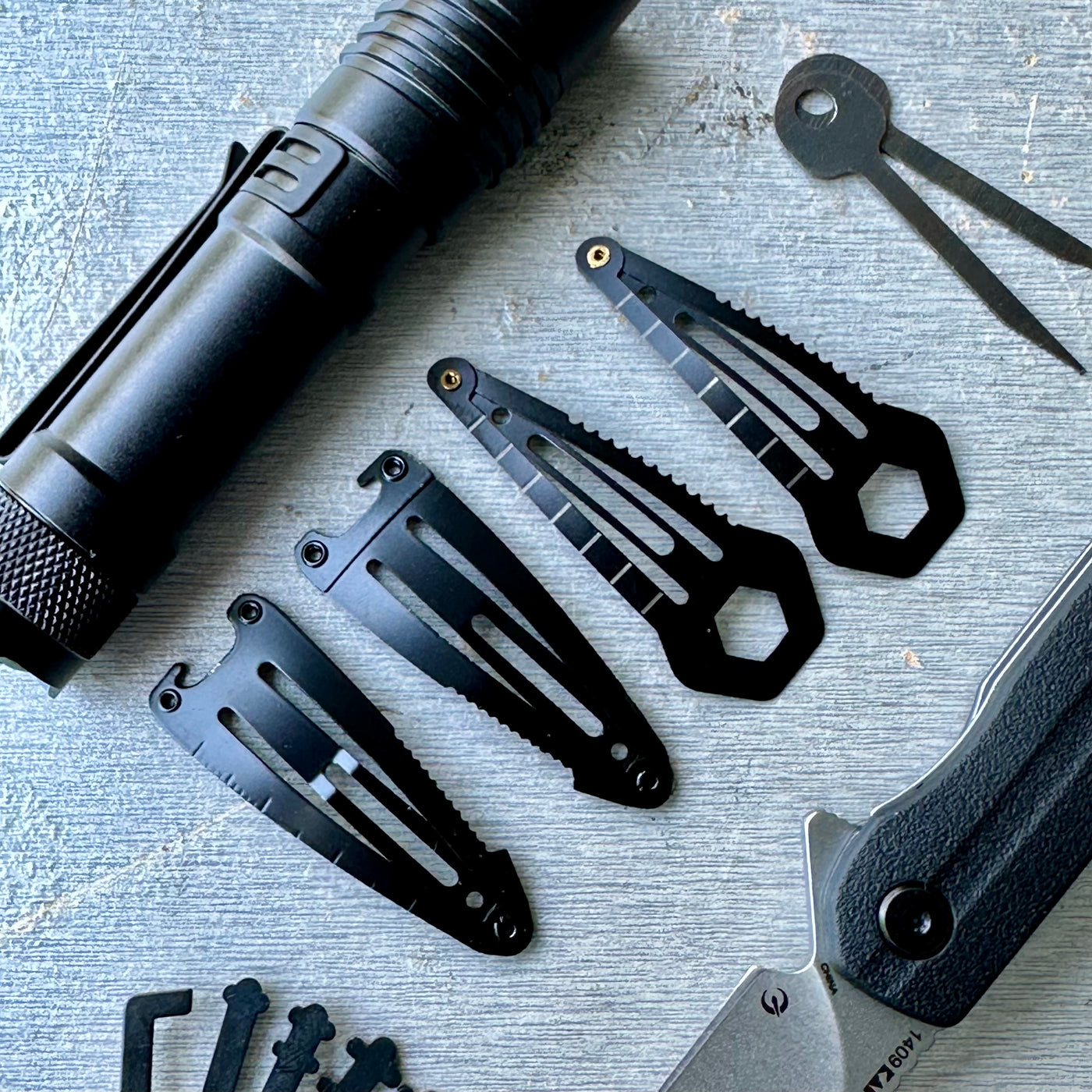 Counter-Custody Hair Clip Barette Multitool - 4-Pack