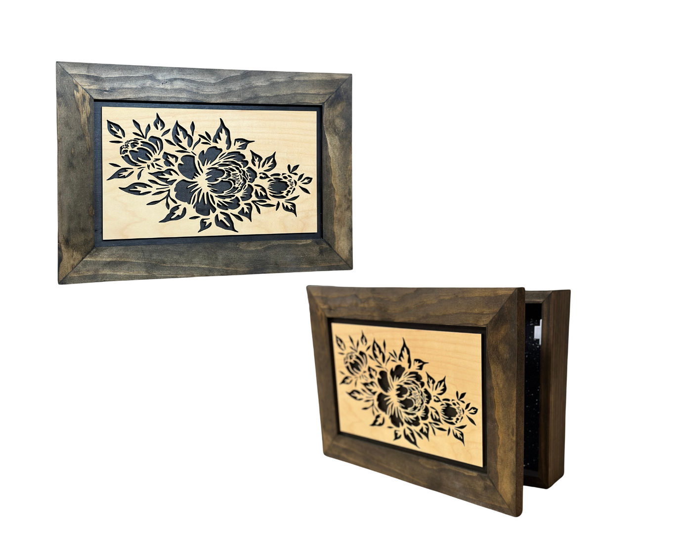 Peony (jacobean) Gun Safe - Wall Mounted Decorative Secure Gun Cabinet