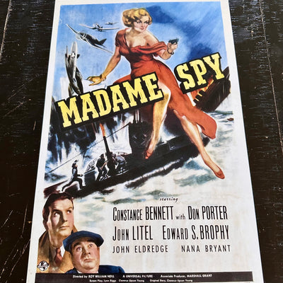 Madame Spy Film Vintage Movie Poster