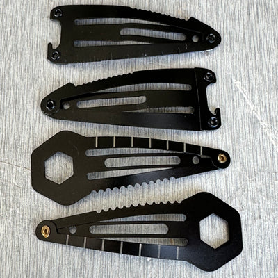 Counter-Custody Hair Clip Barette Multitool - 4-Pack