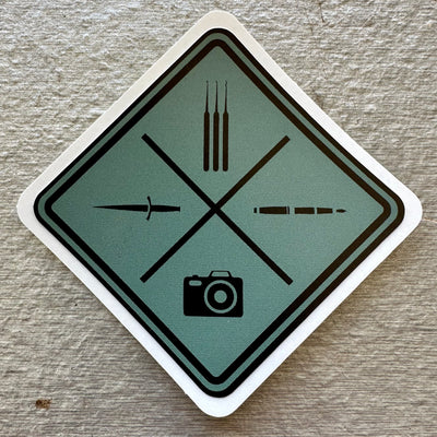 Spycraft 101 Logo Sticker - Sage Green