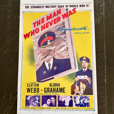 The Man Who Never Was Film Vintage Movie Poster