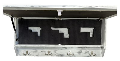 Coat Rack Hidden Gun Storage - Winter Tree