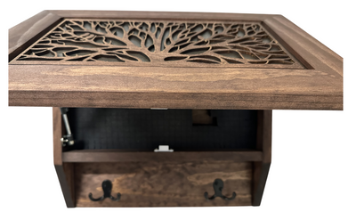 Tree of Life Wall-Mounted Gun Cabinet – Hidden Firearm Storage with Elegant Nature-Inspired Design