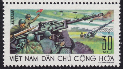 1967 North Vietnamese Anti-Aircraft Defenses Stamp Set