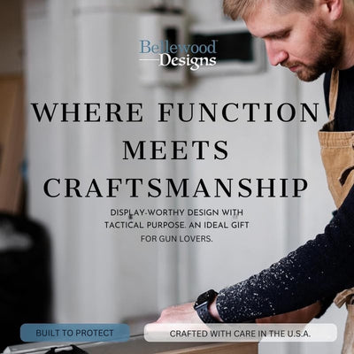 Deer Scene Wall Mounted Gun Cabinet Coat Rack – Secure & Stylish Wall Decor Hidden Firearm Concealment Furniture Key Hanger Deer Hunter Gift