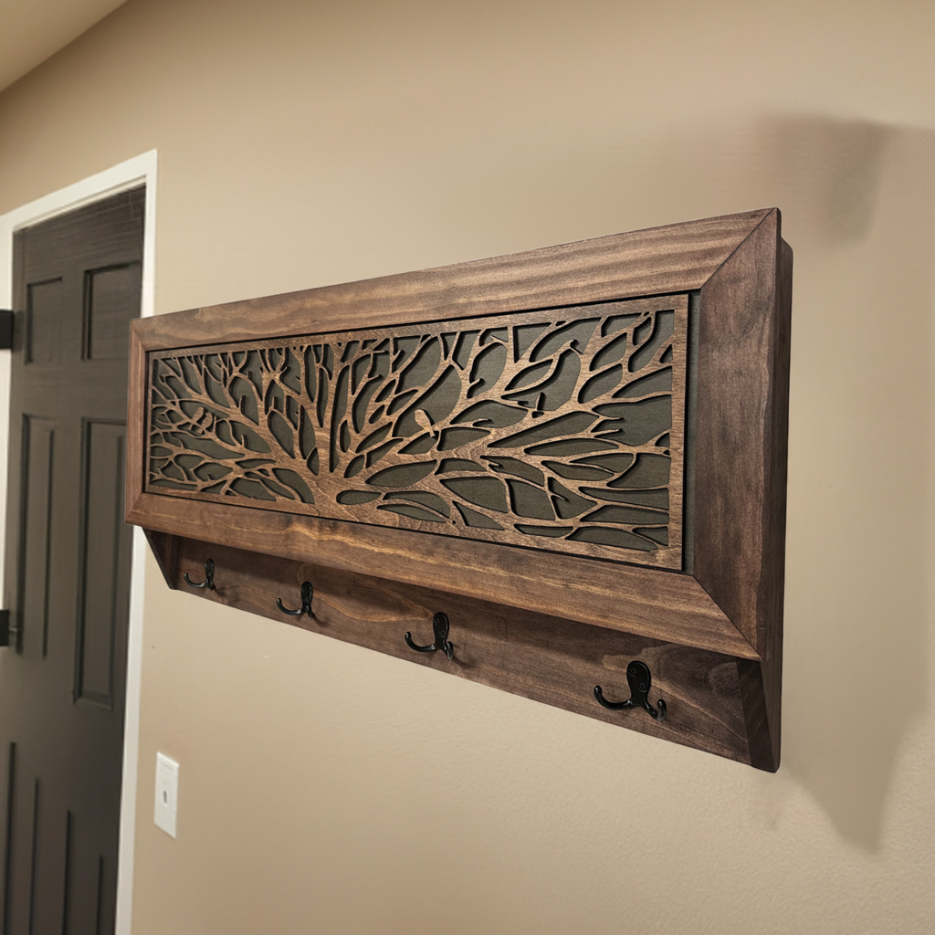 Coat Rack Hidden Gun Storage - Tree of Life