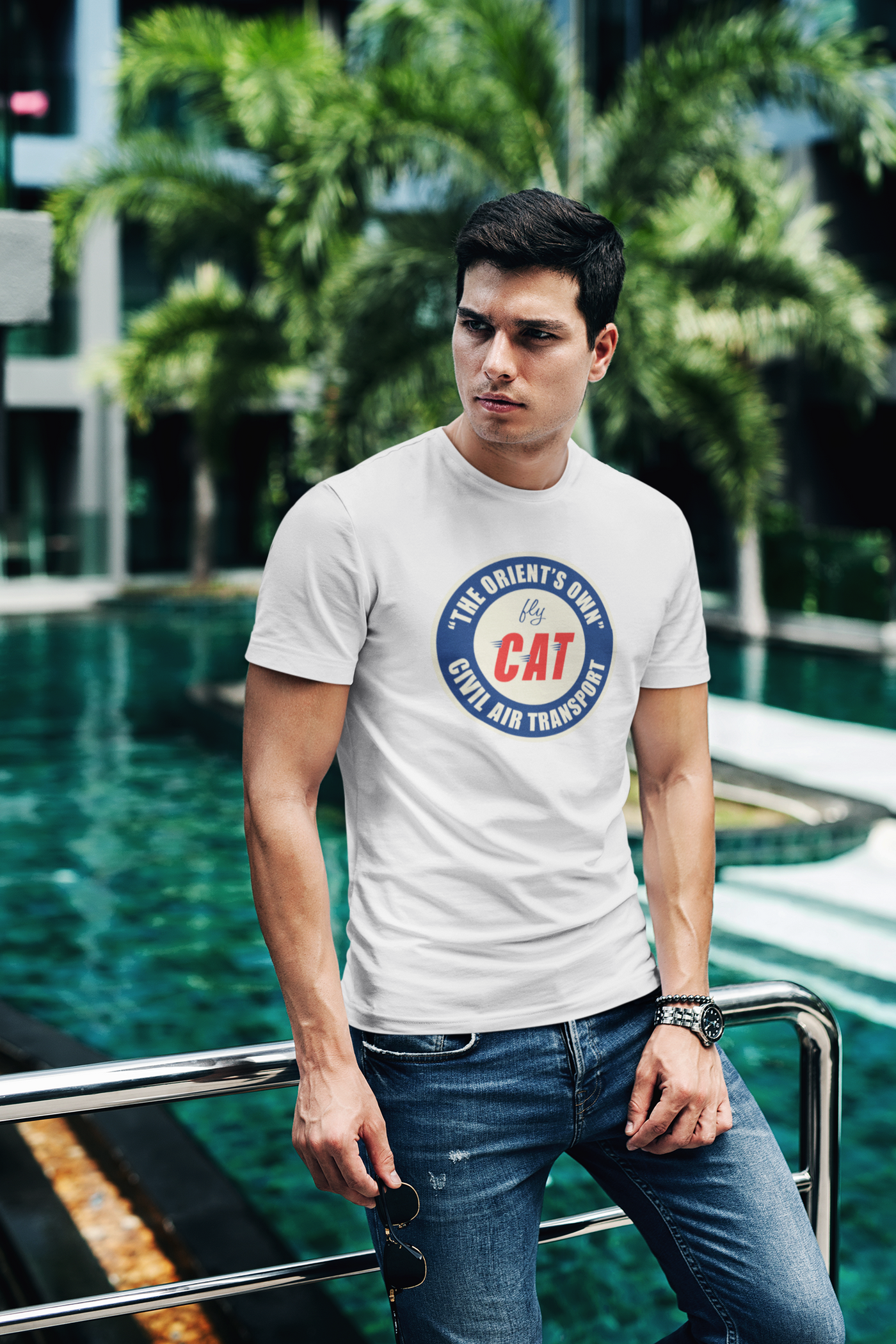 Civil Air Transport Tri-Blend Crew Tee