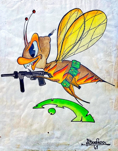 The 2506 Brigade Fighting Hornet Sticker | Decorative 