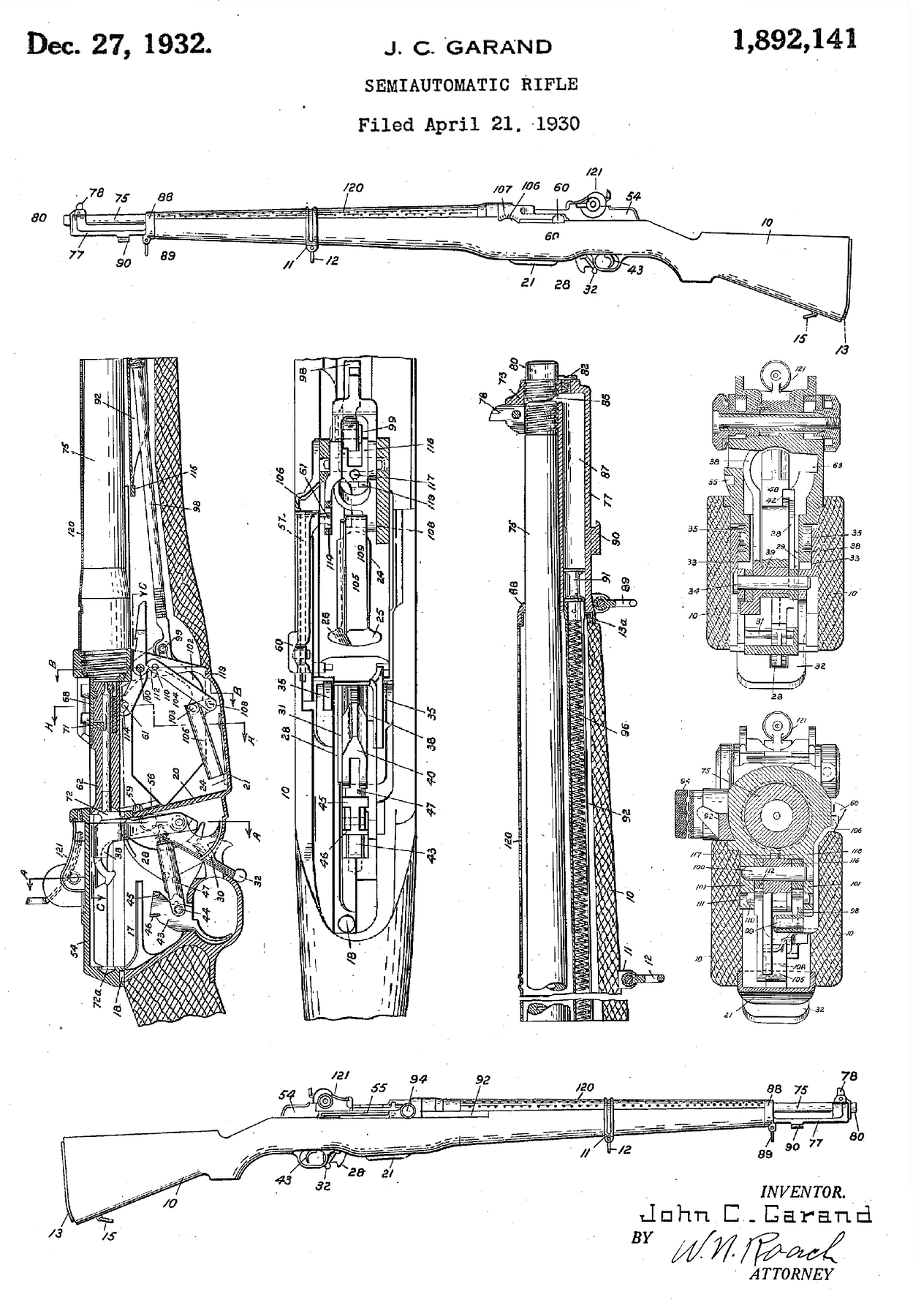 M1 Garand Patent Poster – Spycraft 101