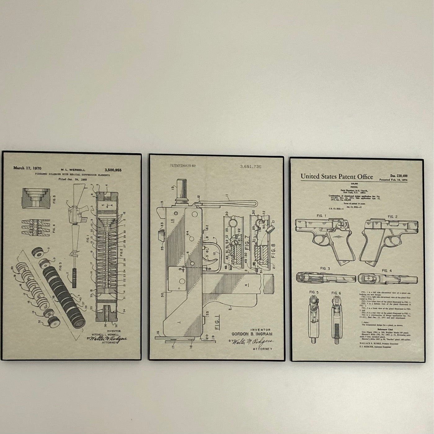 WerBell Suppressor Patent Poster | Posters Prints & Visual 