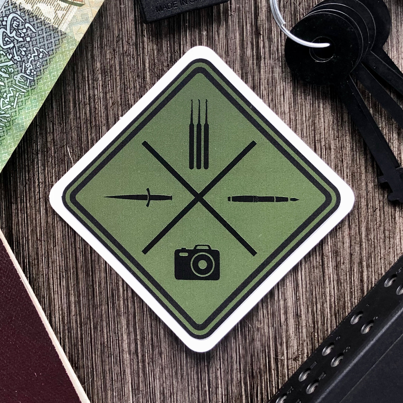 Spycraft 101 Logo Sticker - Forest Green | Decorative 