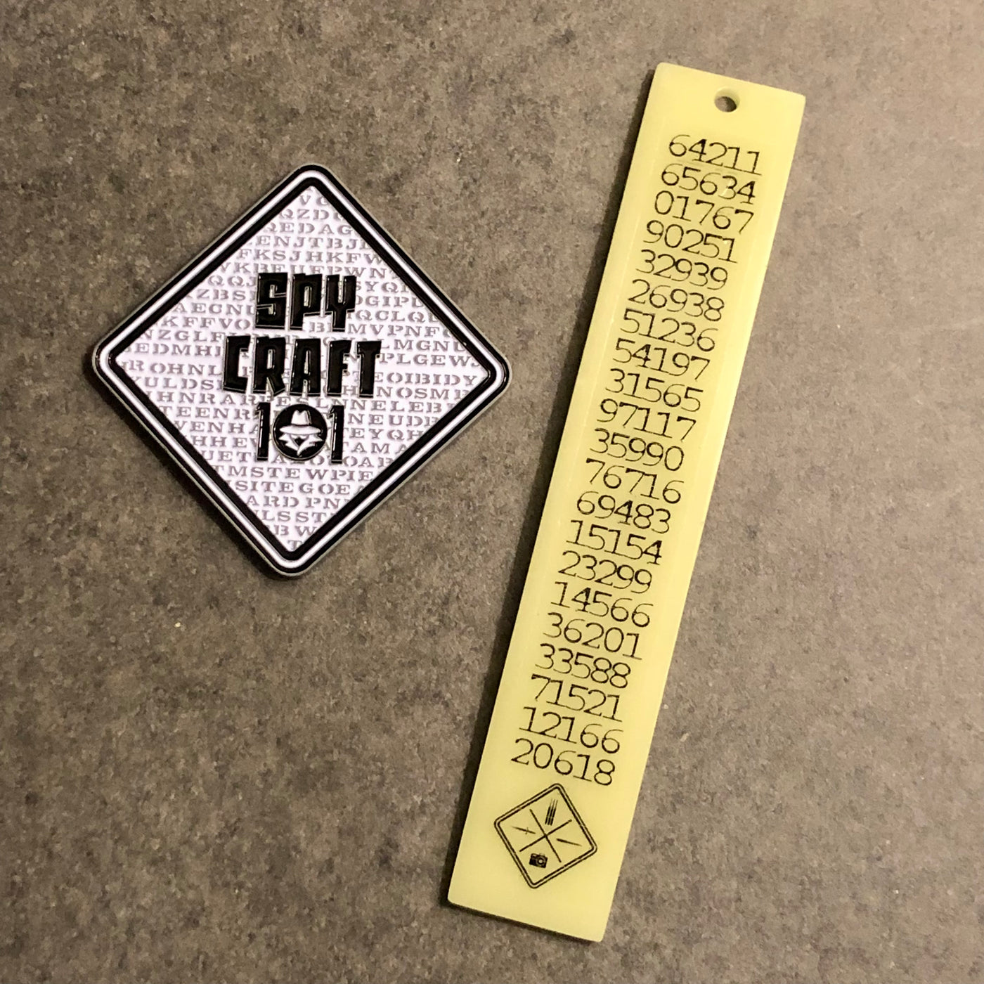 Glow in the Dark Cryptograph Bookmark