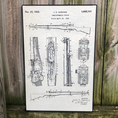 M1 Garand Patent Poster | Posters Prints & Visual Artwork
