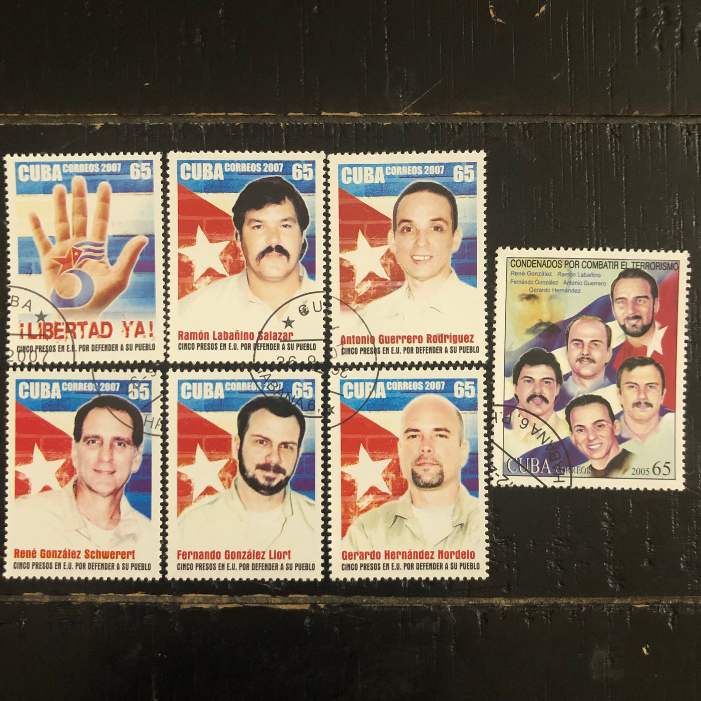 Cuban Five Stamp Set