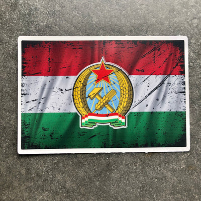 Hungarian Uprising Flag Sticker