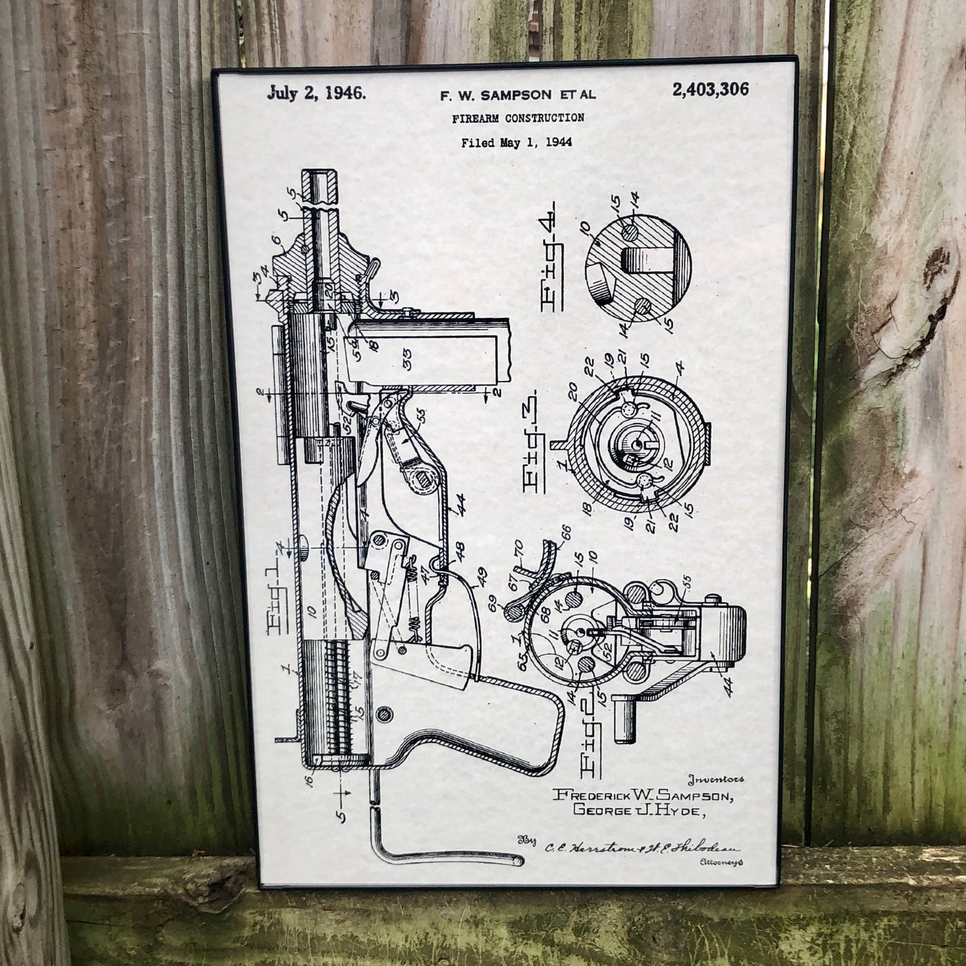 M3 Grease Gun Patent Poster | Posters Prints & Visual 