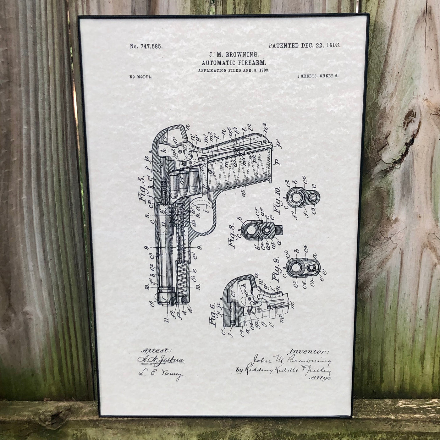 Colt Model 1903 Patent Poster | Posters Prints & Visual 