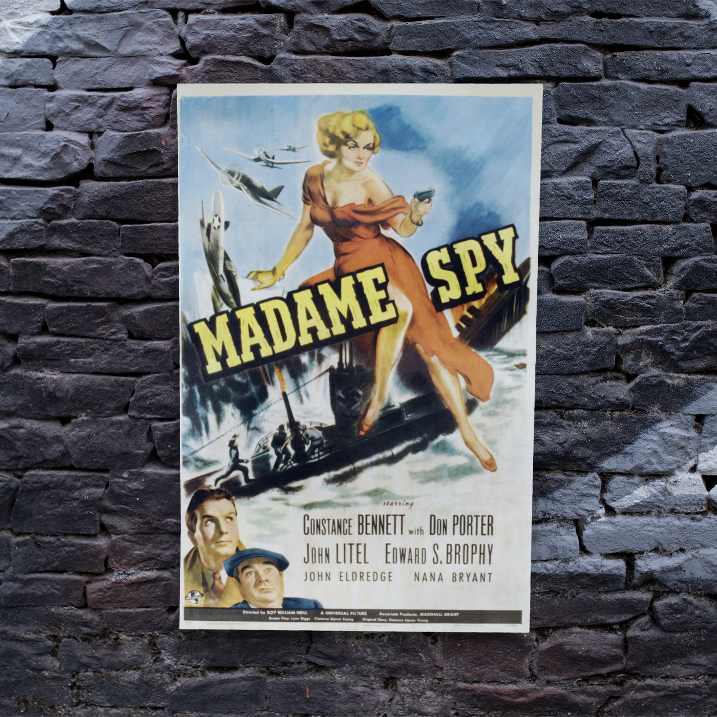 Madame Spy Film Vintage Movie Poster