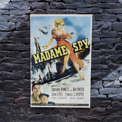 Madame Spy Film Vintage Movie Poster
