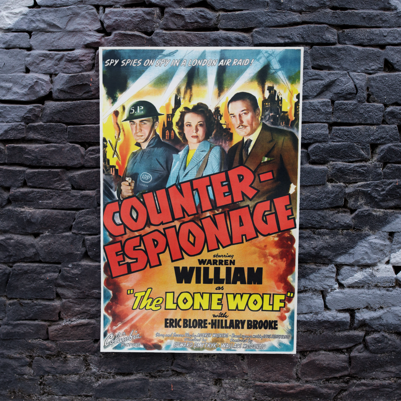 Counter-Espionage Film Vintage Movie Poster