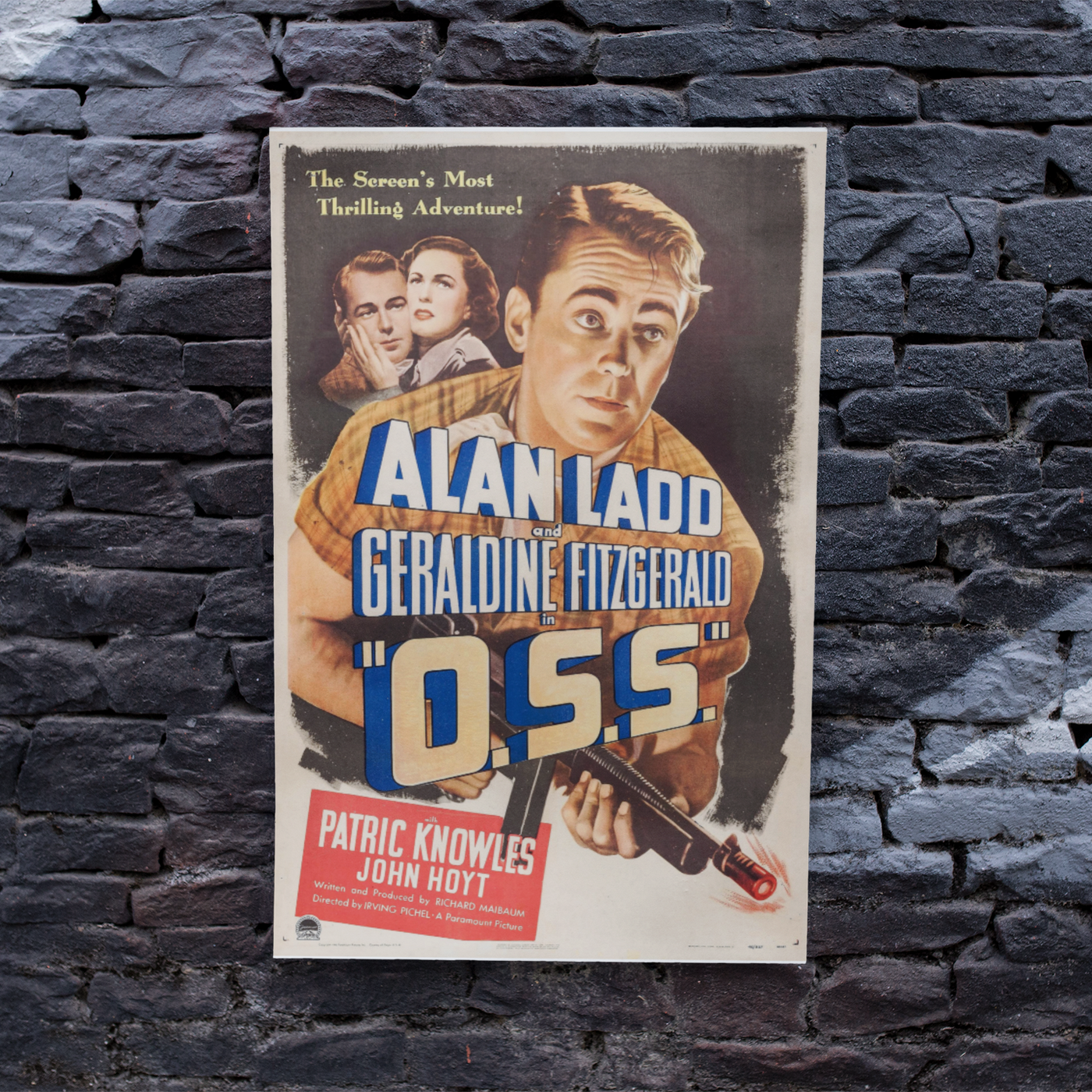 O.S.S. Film Vintage Movie Poster