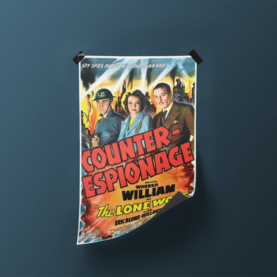 Counter-Espionage Film Vintage Movie Poster