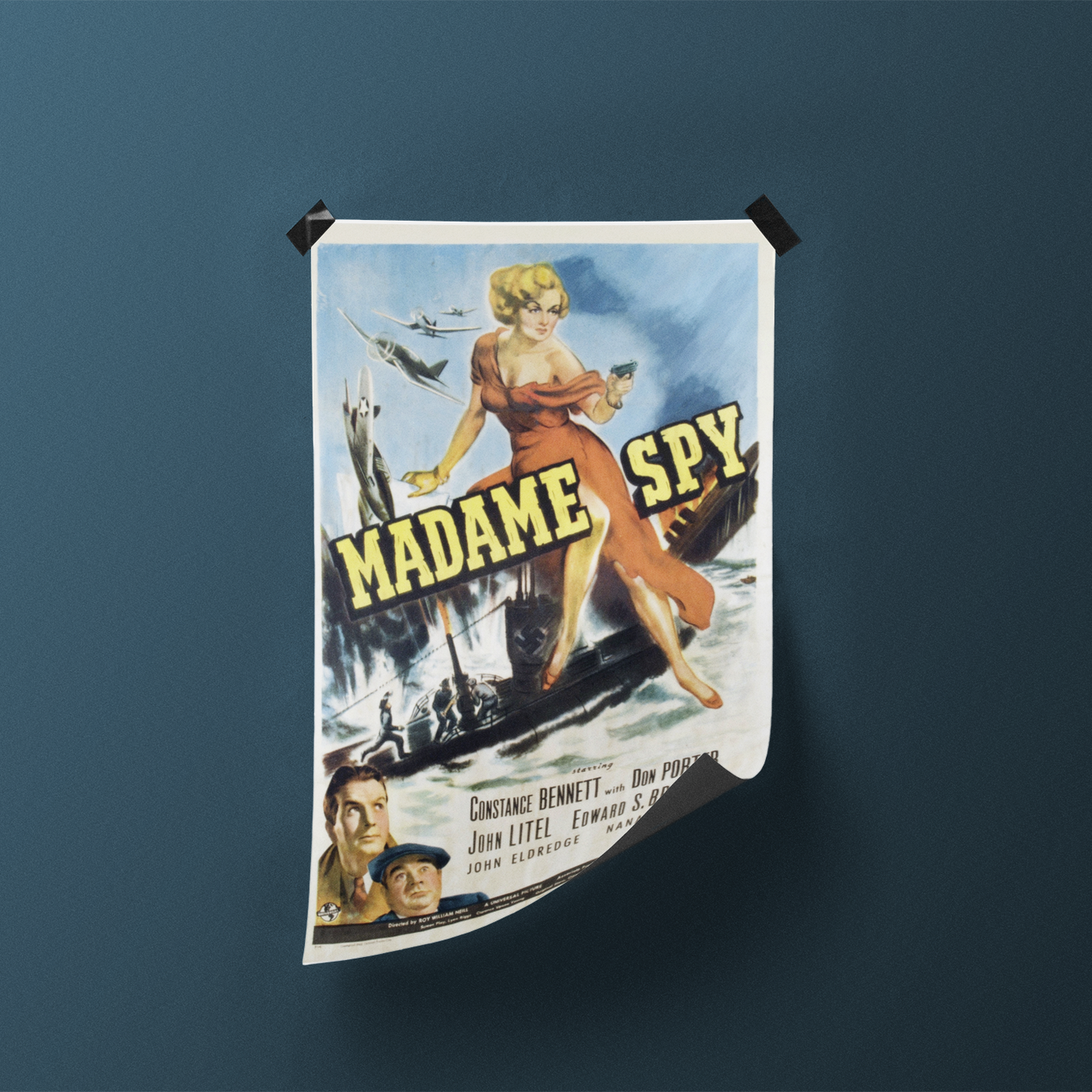 Madame Spy Film Vintage Movie Poster