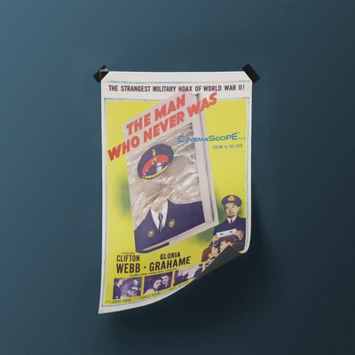 The Man Who Never Was Film Vintage Movie Poster