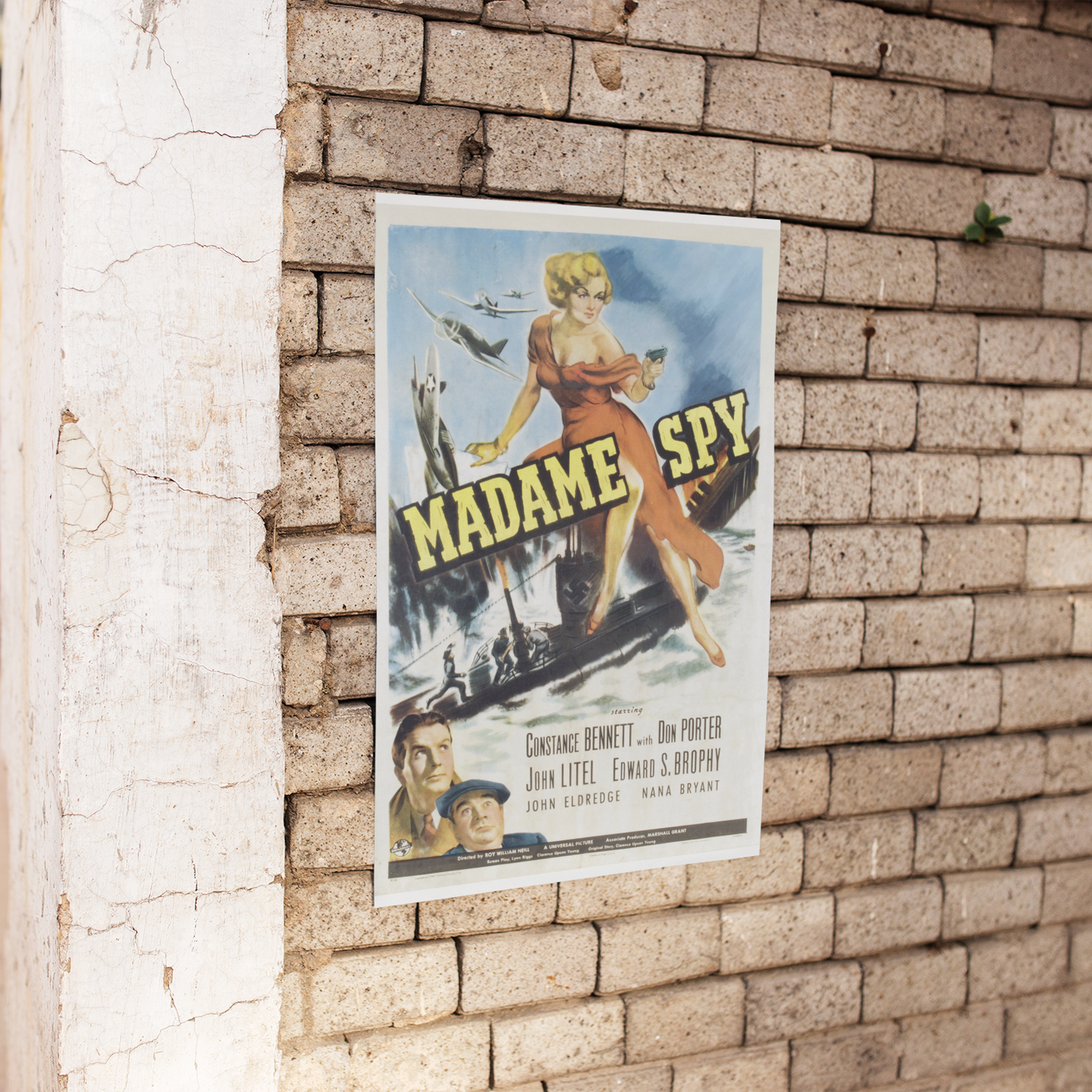 Madame Spy Film Vintage Movie Poster