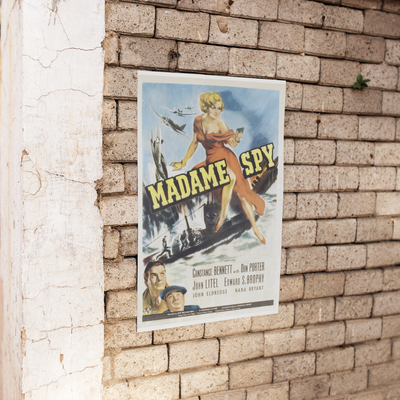 Madame Spy Film Vintage Movie Poster