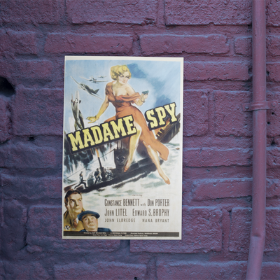 Madame Spy Film Vintage Movie Poster